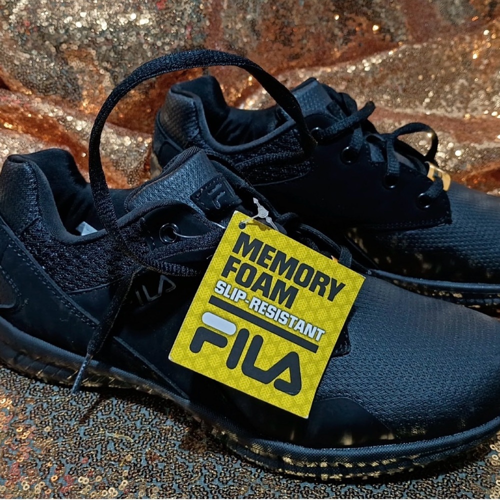 Fila Women's Black Memory Foam Sneakers